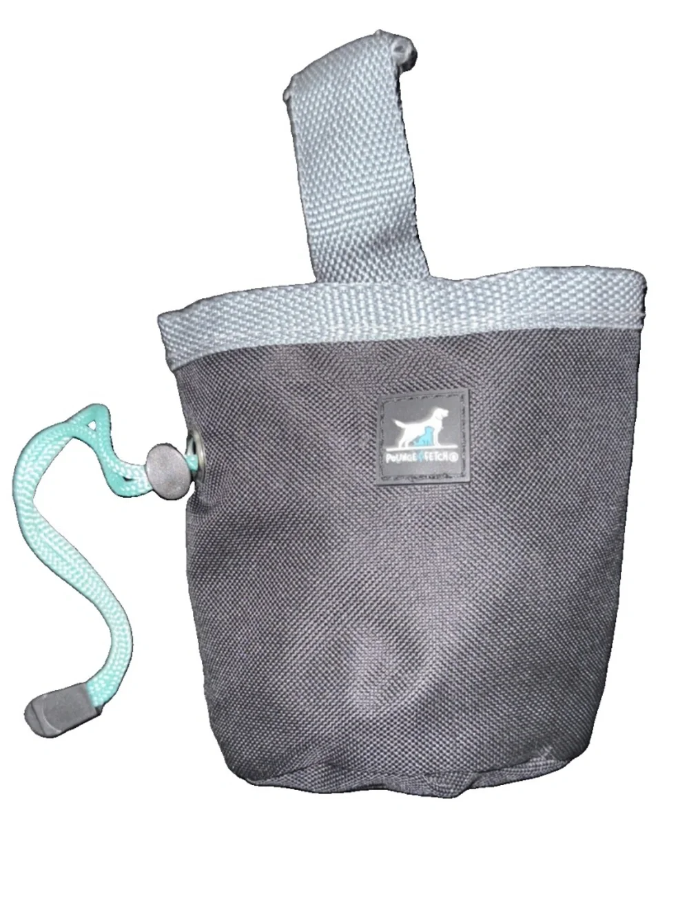 Pounce & Fetch Clip on Holder for Dog Walks with Adjustable Pull String NEW